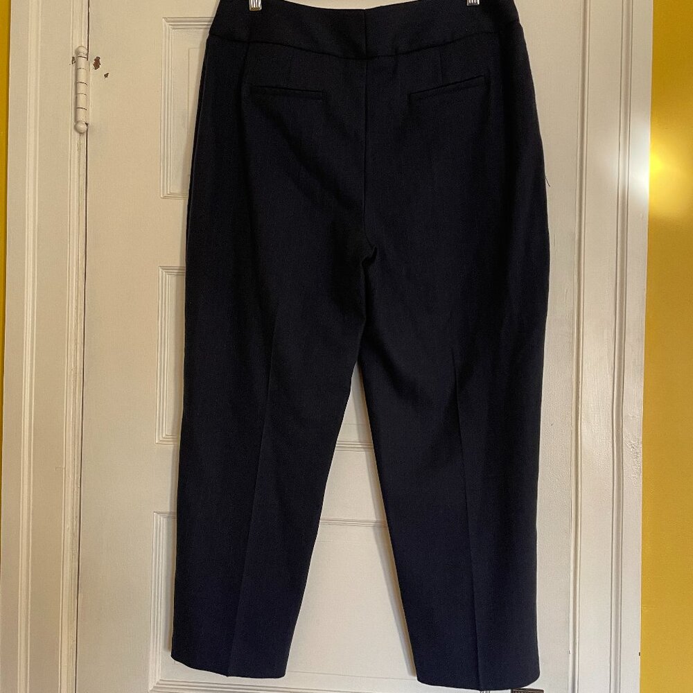 Ipekyol Dark Navy Pinstripe Cropped Trousers